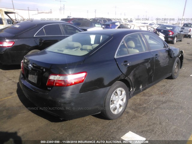 4T1BE46K67U151448 - 2007 TOYOTA CAMRY NEW GENERAT CE/LE/XLE/SE BLACK photo 4