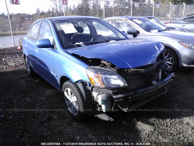 KNADH4A32A6644623 - 2010 KIA RIO LX/SX BLUE photo 1