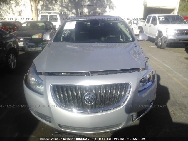 2G4GT5GV5D9148365 - 2013 BUICK REGAL PREMIUM SILVER photo 6