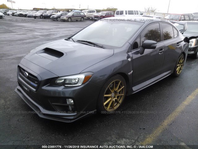 JF1VA2S65F9827423 - 2015 SUBARU WRX STI/LIMITED GRAY photo 2