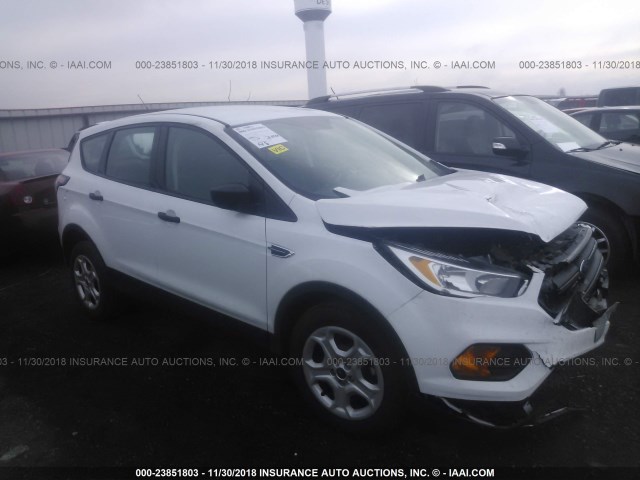 1FMCU0F78HUB21722 - 2017 FORD ESCAPE S WHITE photo 1