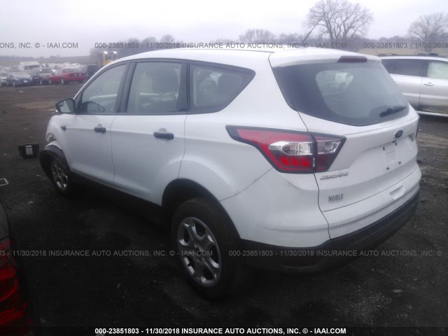 1FMCU0F78HUB21722 - 2017 FORD ESCAPE S WHITE photo 3