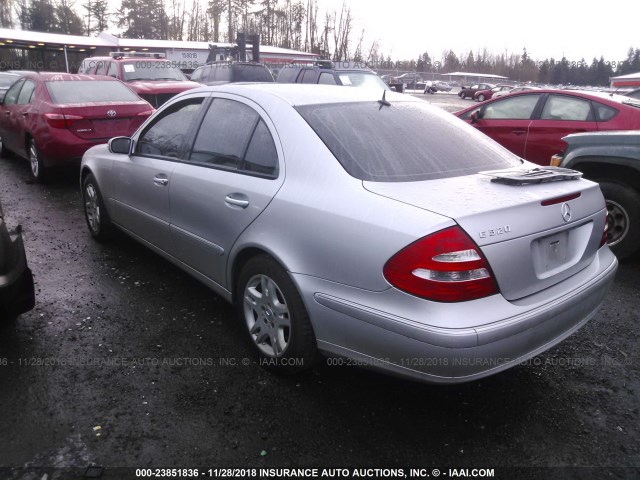 WDBUF65J23A180809 - 2003 MERCEDES-BENZ E 320 SILVER photo 3