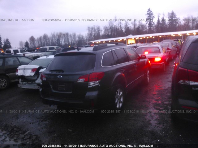 4S4BRDLC7D2222200 - 2013 SUBARU OUTBACK 3.6R LIMITED BLACK photo 4