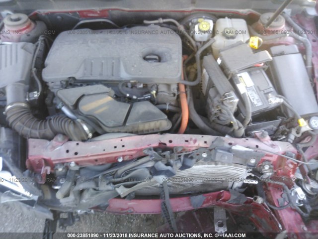 1G11D5RR9DF113562 - 2013 CHEVROLET MALIBU 1LT RED photo 10