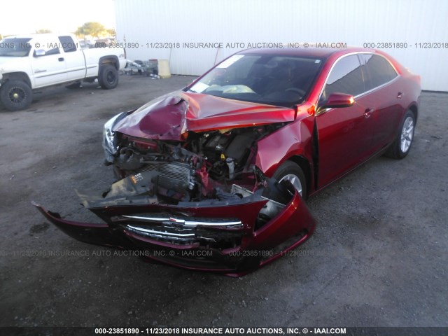 1G11D5RR9DF113562 - 2013 CHEVROLET MALIBU 1LT RED photo 2