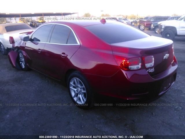 1G11D5RR9DF113562 - 2013 CHEVROLET MALIBU 1LT RED photo 3