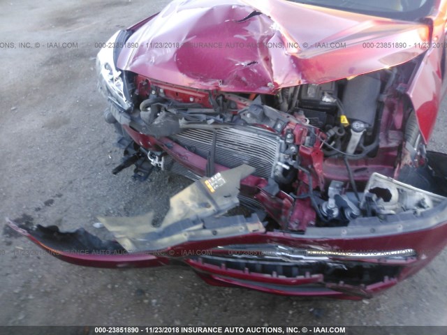 1G11D5RR9DF113562 - 2013 CHEVROLET MALIBU 1LT RED photo 6
