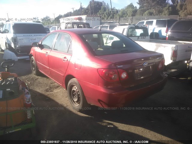 1NXBR32E47Z901945 - 2007 TOYOTA COROLLA CE/LE/S RED photo 3