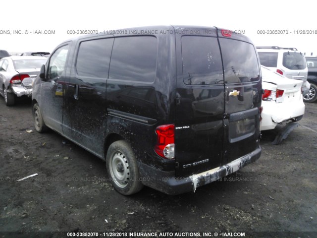 3N63M0YN3FK706959 - 2015 CHEVROLET CITY EXPRESS LS BLACK photo 3