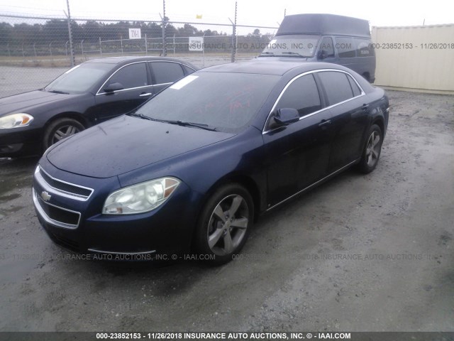 1G1ZJ57B79F151154 - 2009 CHEVROLET MALIBU 2LT BLUE photo 2