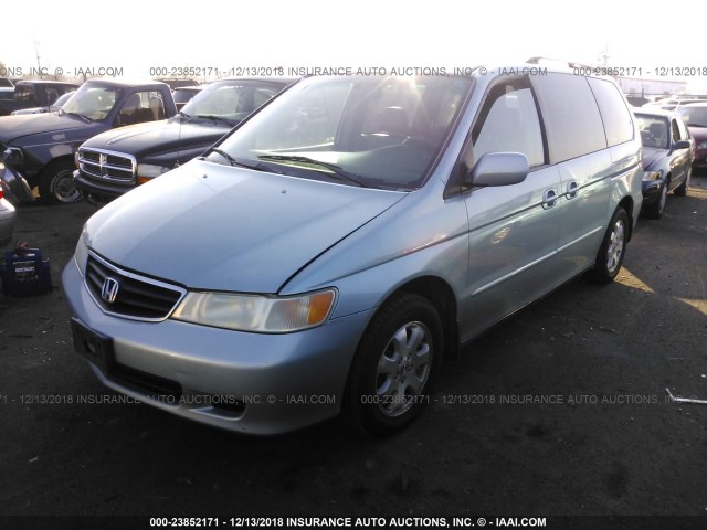 5FNRL18944B050642 - 2004 HONDA ODYSSEY EXL SILVER photo 2