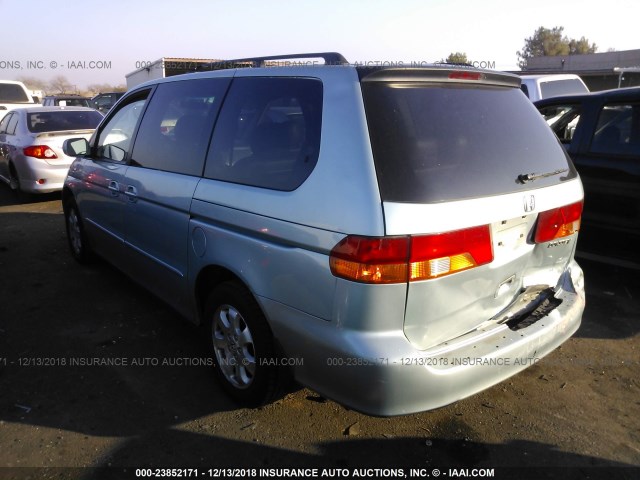 5FNRL18944B050642 - 2004 HONDA ODYSSEY EXL SILVER photo 3