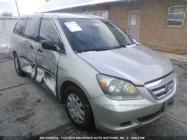 5FNRL38255B502212 - 2005 HONDA ODYSSEY LX SILVER photo 1