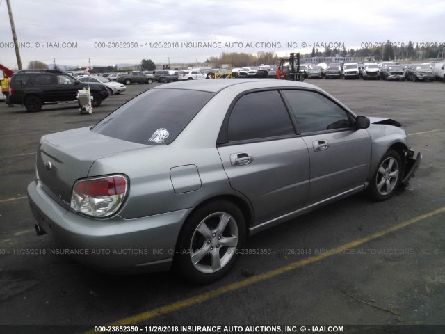 JF1GD616X7H506672 - 2007 SUBARU IMPREZA 2.5I GRAY photo 4