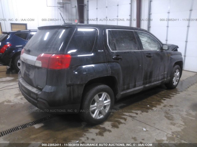 2GKFLVEK9F6141372 - 2015 GMC TERRAIN SLE BLACK photo 4