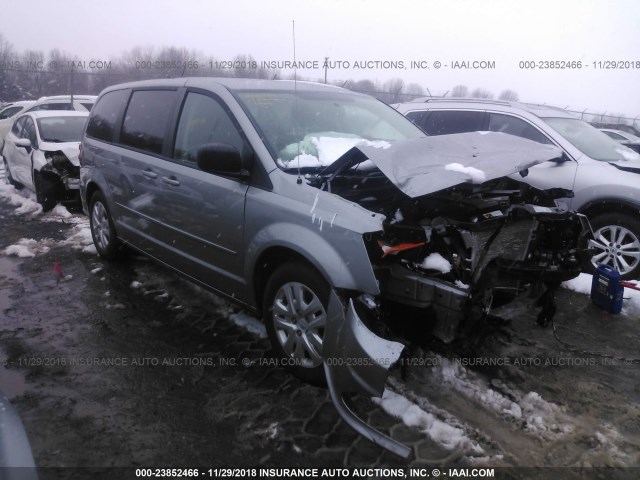 2C4RDGBG9HR855795 - 2017 DODGE GRAND CARAVAN SE SILVER photo 1