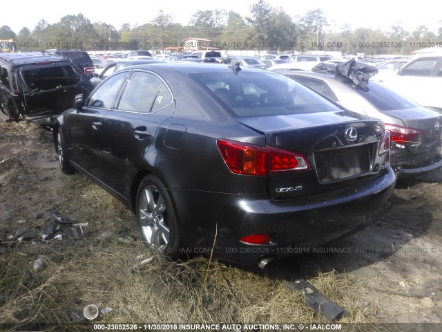 JTHBK262295106228 - 2009 LEXUS IS 250 BLACK photo 3