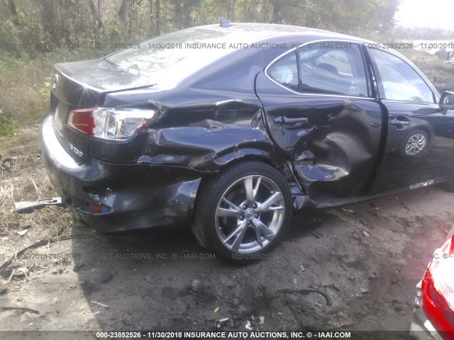 JTHBK262295106228 - 2009 LEXUS IS 250 BLACK photo 6