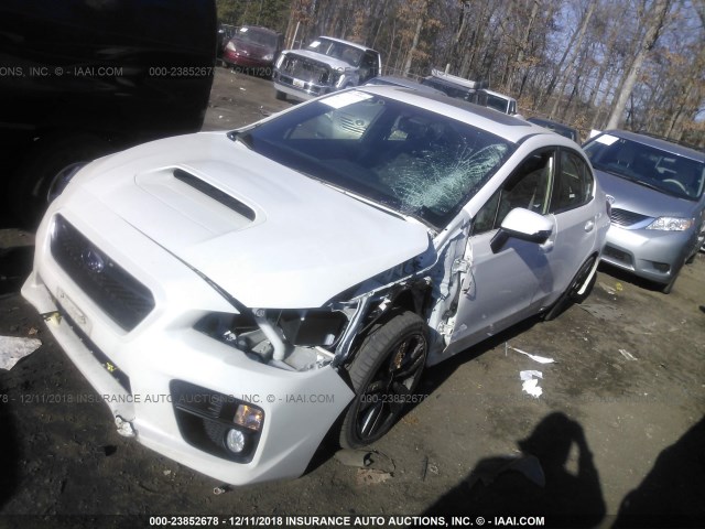 JF1VA1L68H9821935 - 2017 SUBARU WRX LIMITED WHITE photo 2