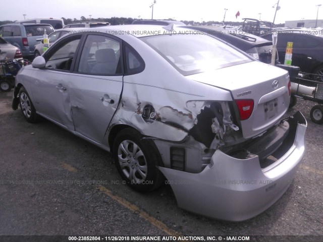 KMHDU46D09U703512 - 2009 HYUNDAI ELANTRA GLS/SE SILVER photo 3