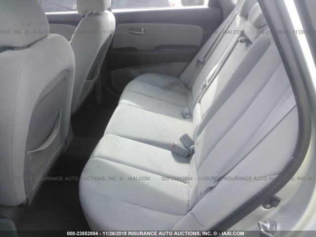 KMHDU46D09U703512 - 2009 HYUNDAI ELANTRA GLS/SE SILVER photo 8