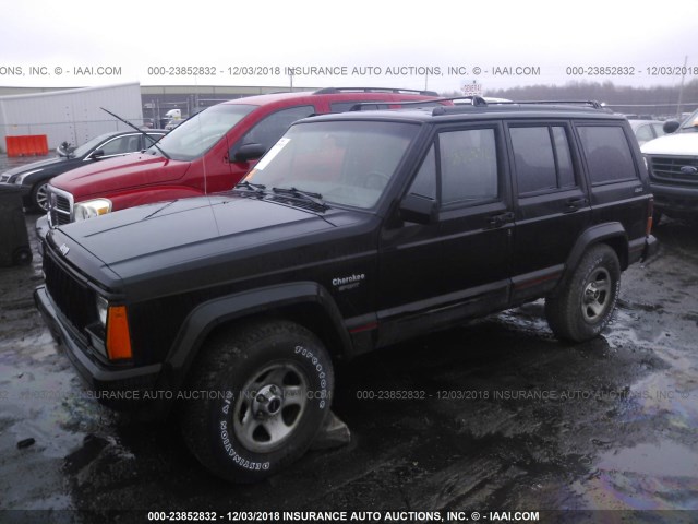 1J4FJ68S2TL197394 - 1996 JEEP CHEROKEE SPORT/CLASSIC BLACK photo 2