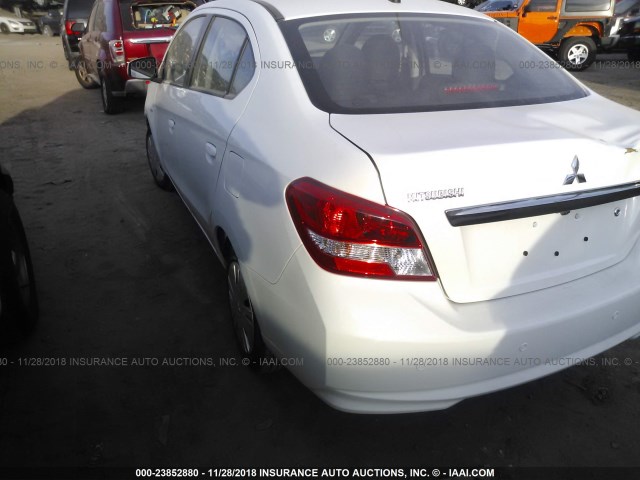 ML32F3FJ1JHF14912 - 2018 MITSUBISHI MIRAGE G4 ES WHITE photo 3