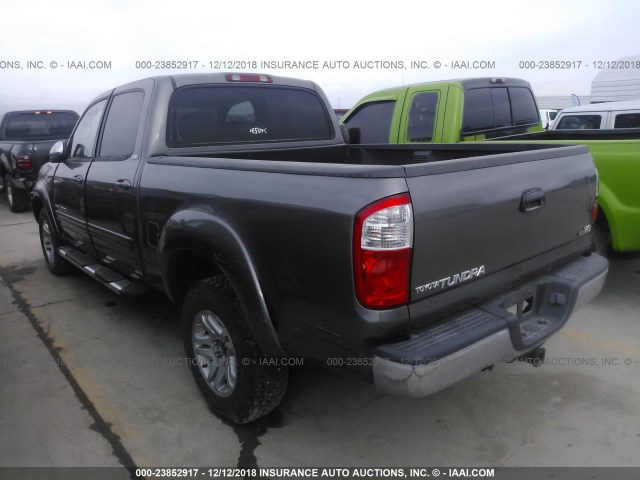 5TBET34184S444594 - 2004 TOYOTA TUNDRA DOUBLE CAB SR5 GRAY photo 3