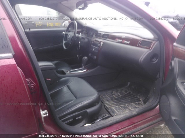 2G1WD58C169259212 - 2006 CHEVROLET IMPALA SUPER SPORT MAROON photo 5