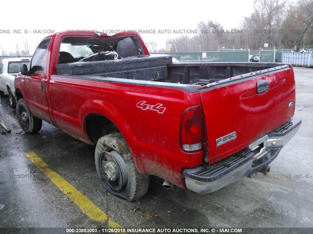 1FTNF21526EB14815 - 2006 FORD F250 SUPER DUTY RED photo 3