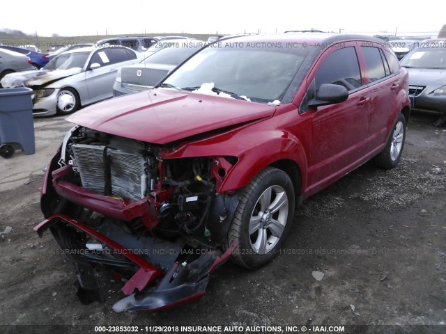 1C3CDWDA7CD536744 - 2012 DODGE CALIBER SXT RED photo 2