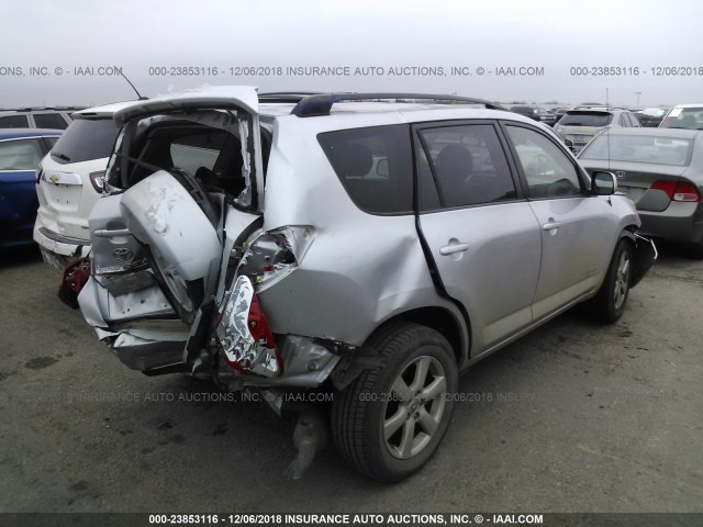 JTMBK31V985041739 - 2008 TOYOTA RAV4 LIMITED SILVER photo 4