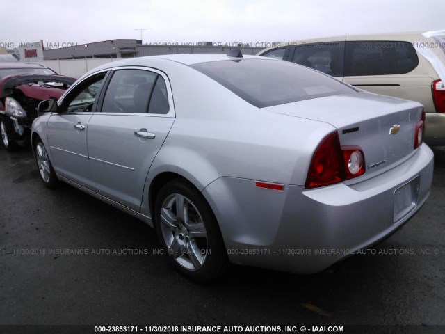 1G1ZC5E00CF254418 - 2012 CHEVROLET MALIBU 1LT SILVER photo 3
