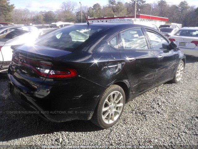 1C3CDFCHXDD184789 - 2013 DODGE DART LIMITED/R/T BLACK photo 4