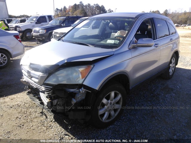 JHLRE48777C029251 - 2007 HONDA CR-V EXL GRAY photo 2