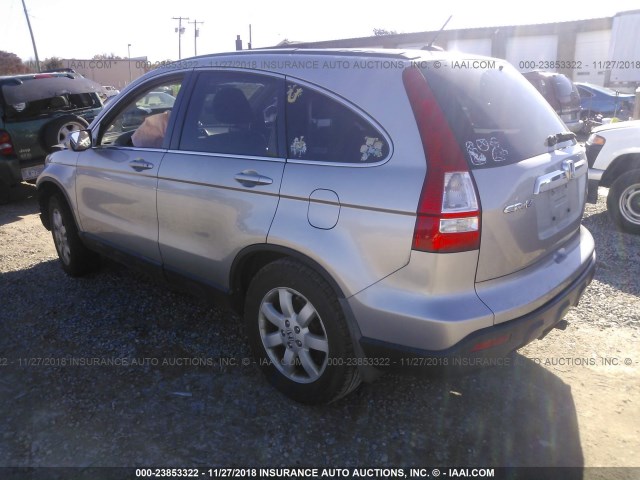 JHLRE48777C029251 - 2007 HONDA CR-V EXL GRAY photo 3