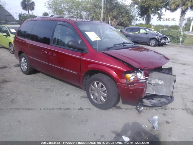 2A4GP64L26R775779 - 2006 CHRYSLER TOWN & COUNTRY LIMITED MAROON photo 1