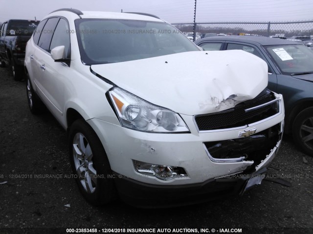 1GNKRGED9CJ391447 - 2012 CHEVROLET TRAVERSE LT WHITE photo 1