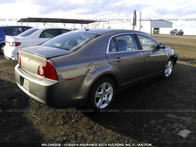 1G1ZB5E1XBF267347 - 2011 CHEVROLET MALIBU LS 金色 照片 4