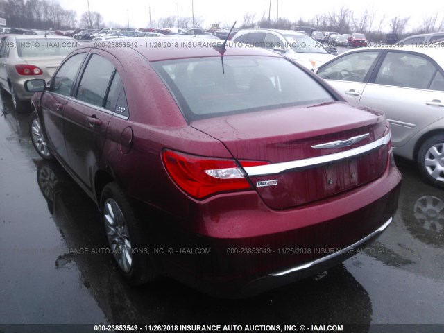 1C3CCBAB2EN204328 - 2014 CHRYSLER 200 LX RED photo 3