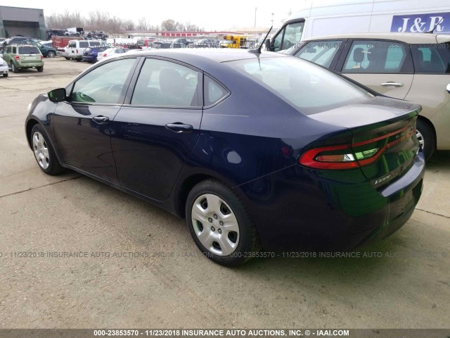 1C3CDFAH3DD296465 - 2013 DODGE DART SE/AERO BLUE photo 3