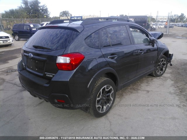 JF2GPABC0HH221054 - 2017 SUBARU CROSSTREK PREMIUM GRAY photo 4