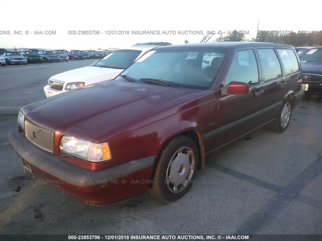 YV1LW5540V2333373 - 1997 VOLVO 850 RED photo 2