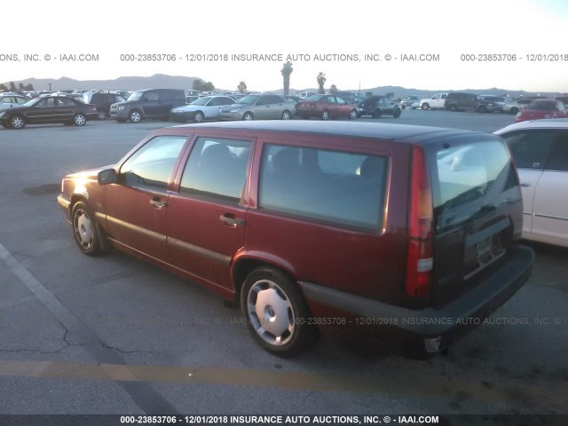 YV1LW5540V2333373 - 1997 VOLVO 850 RED photo 3