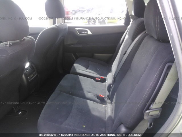 5N1AR2MN0FC657086 - 2015 NISSAN PATHFINDER S/SV/SL/PLATINUM GRAY photo 8