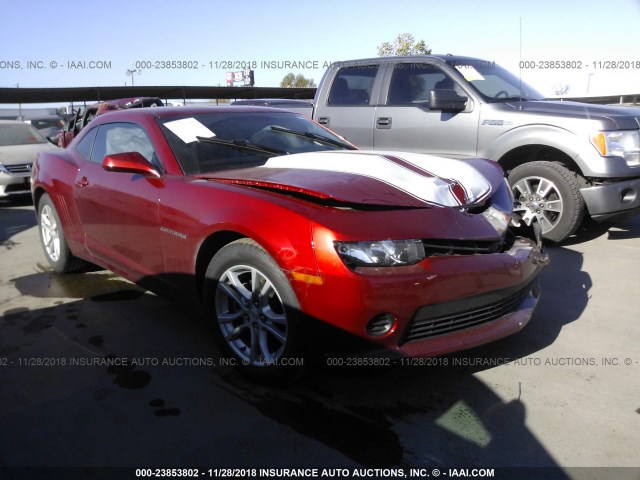 2G1FA1E32F9116078 - 2015 CHEVROLET CAMARO LS MAROON photo 1