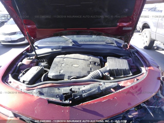 2G1FA1E32F9116078 - 2015 CHEVROLET CAMARO LS MAROON photo 10