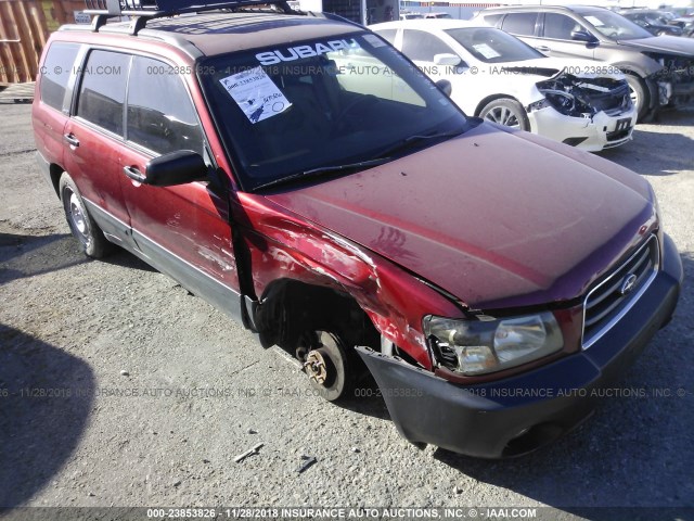 JF1SG63684H749259 - 2004 SUBARU FORESTER 2.5X RED photo 1