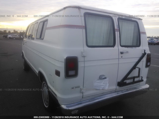 2B7GB13H8FK242283 - 1985 DODGE RAM VAN B150 WHITE photo 3